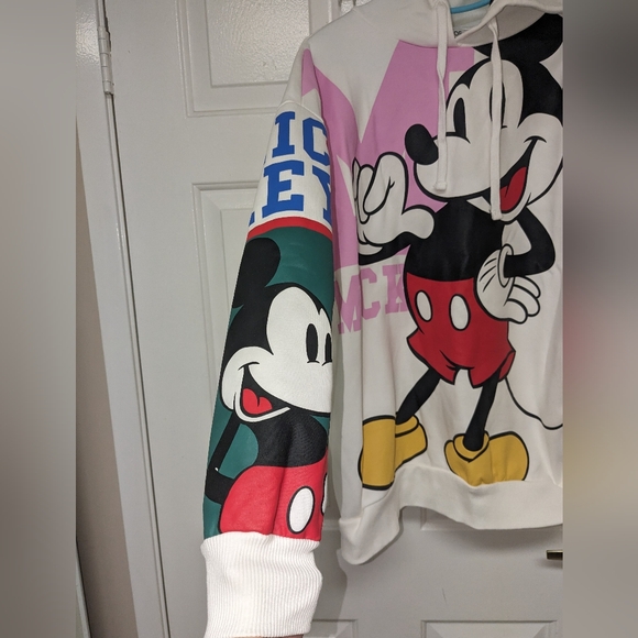 Oversized printed hoodie - cream/mickey mouse - Picture 4 of 10